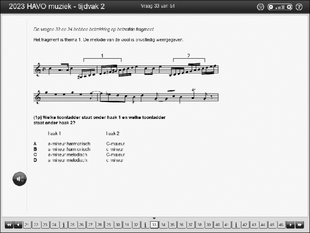 Opgaven examen HAVO muziek 2023, tijdvak 2. Pagina 40