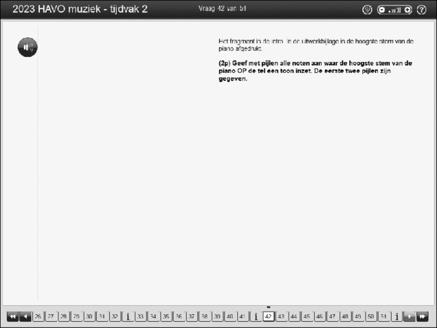 Opgaven examen HAVO muziek 2023, tijdvak 2. Pagina 50