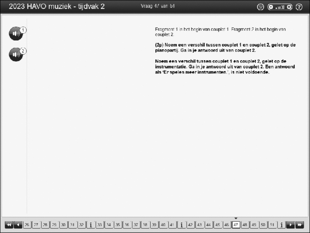Opgaven examen HAVO muziek 2023, tijdvak 2. Pagina 55