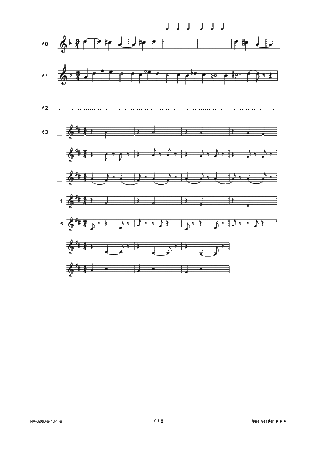 Uitwerkbijlage examen HAVO muziek 2018, tijdvak 1. Pagina 7