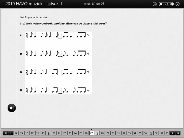 Opgaven examen HAVO muziek 2019, tijdvak 1. Pagina 33