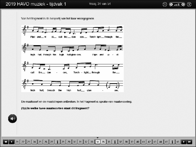 Opgaven examen HAVO muziek 2019, tijdvak 1. Pagina 41