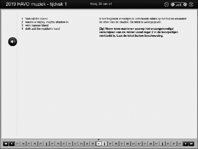 Opgaven examen HAVO muziek 2019, tijdvak 1. Pagina 43
