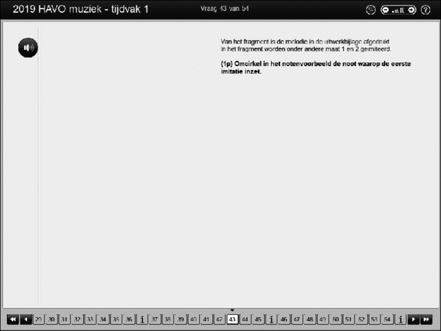 Opgaven examen HAVO muziek 2019, tijdvak 1. Pagina 51