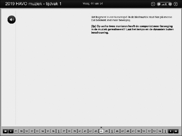Opgaven examen HAVO muziek 2019, tijdvak 1. Pagina 52