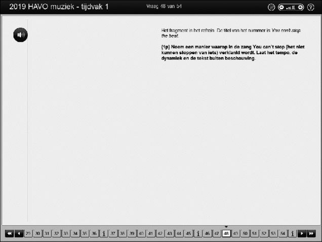 Opgaven examen HAVO muziek 2019, tijdvak 1. Pagina 57