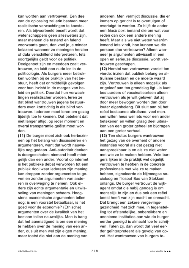 Bijlage examen HAVO Nederlands 2013, tijdvak 1. Pagina 7
