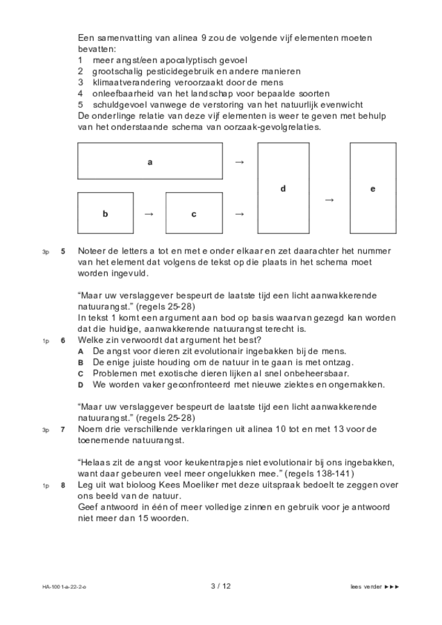 Opgaven examen HAVO Nederlands 2022, tijdvak 2. Pagina 3