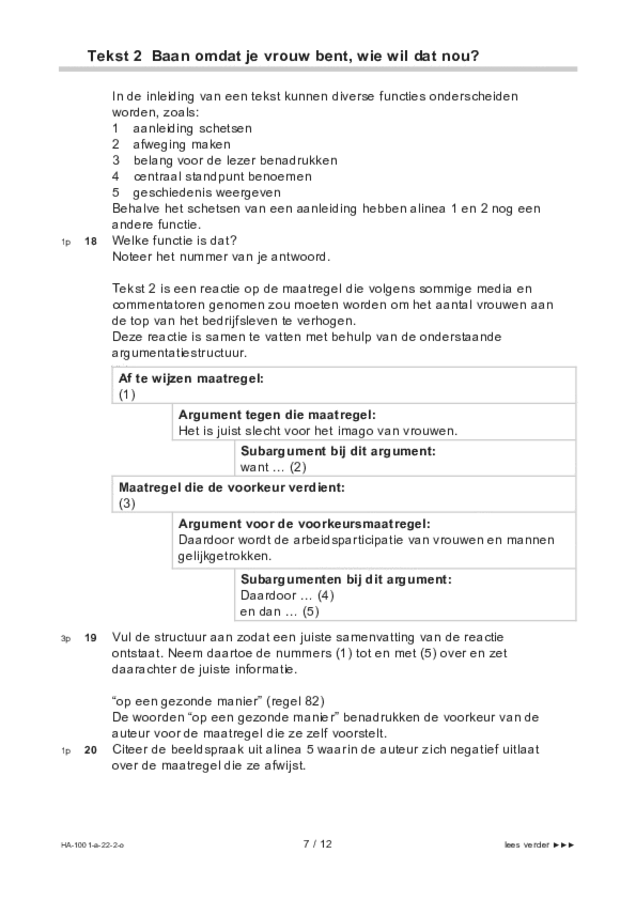 Opgaven examen HAVO Nederlands 2022, tijdvak 2. Pagina 7