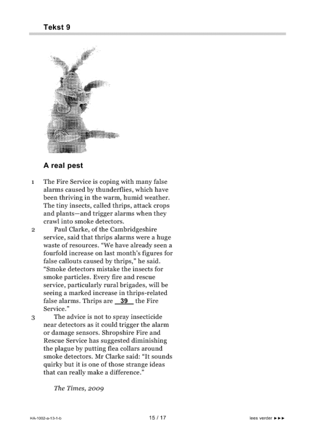 Bijlage examen HAVO Engels 2013, tijdvak 1. Pagina 15