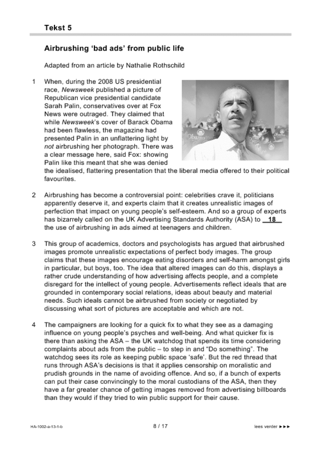 Bijlage examen HAVO Engels 2013, tijdvak 1. Pagina 8