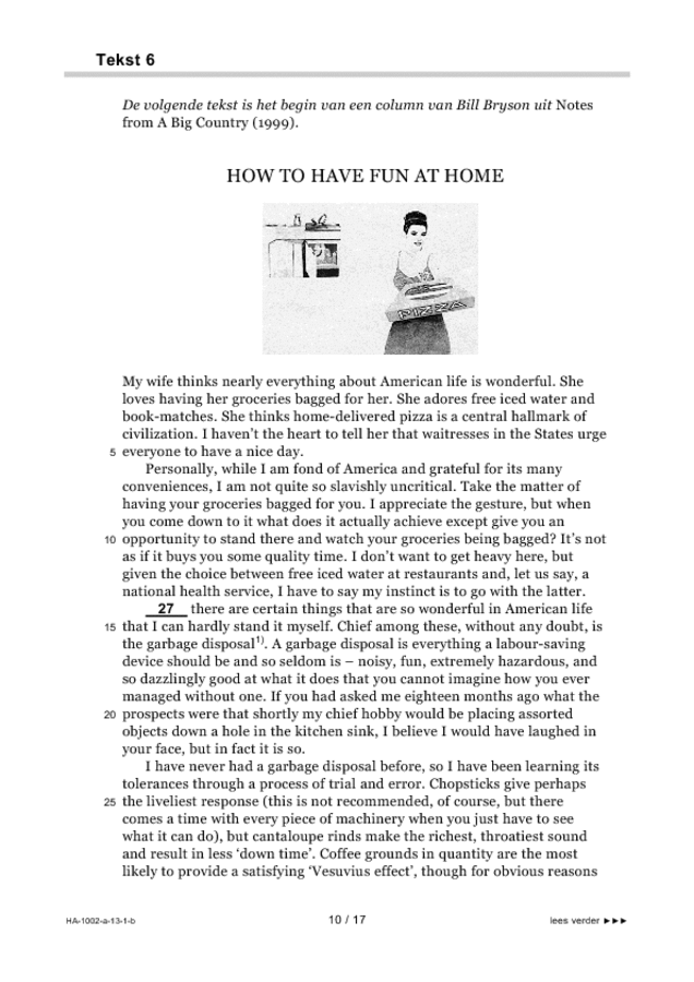 Bijlage examen HAVO Engels 2013, tijdvak 1. Pagina 10