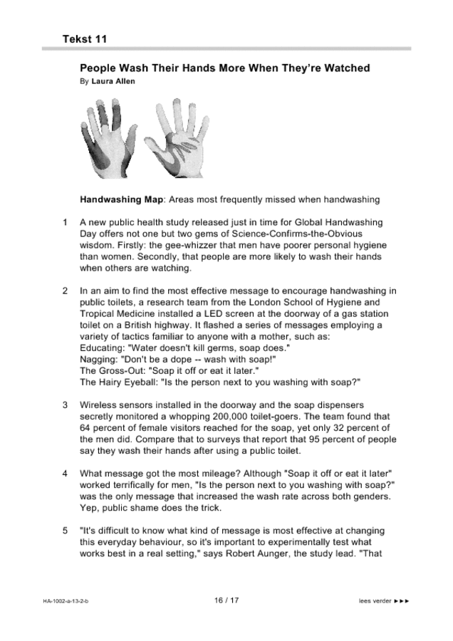 Bijlage examen HAVO Engels 2013, tijdvak 2. Pagina 16