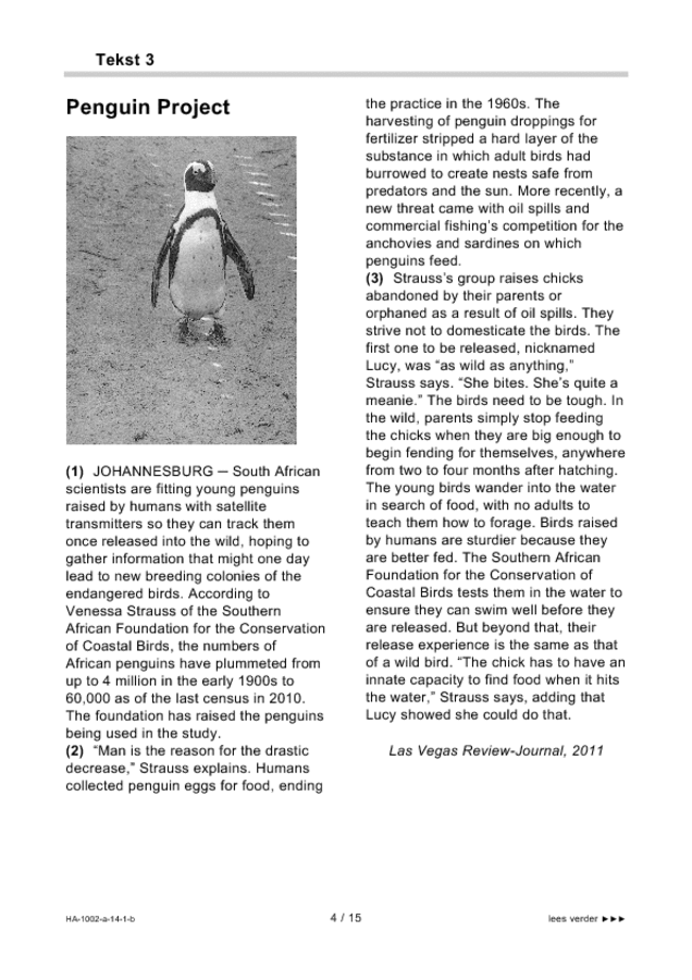 Bijlage examen HAVO Engels 2014, tijdvak 1. Pagina 4