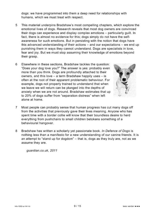 Bijlage examen HAVO Engels 2014, tijdvak 1. Pagina 9