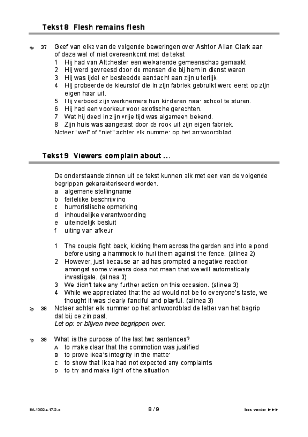Opgaven examen HAVO Engels 2017, tijdvak 2. Pagina 8