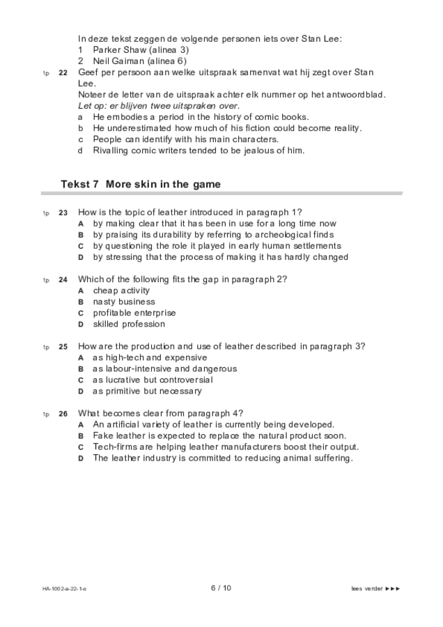 Opgaven examen HAVO Engels 2022, tijdvak 1. Pagina 6
