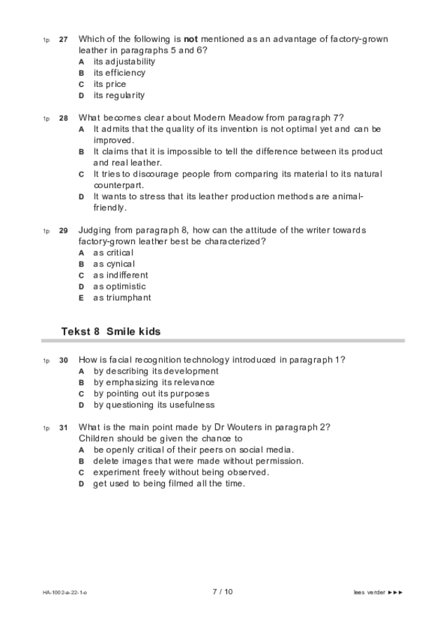 Opgaven examen HAVO Engels 2022, tijdvak 1. Pagina 7