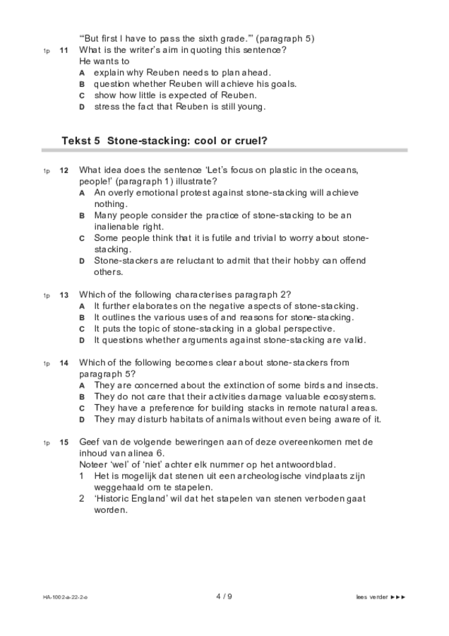 Opgaven examen HAVO Engels 2022, tijdvak 2. Pagina 4