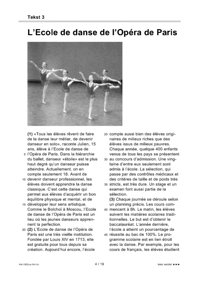 Bijlage examen HAVO Frans 2014, tijdvak 1. Pagina 4