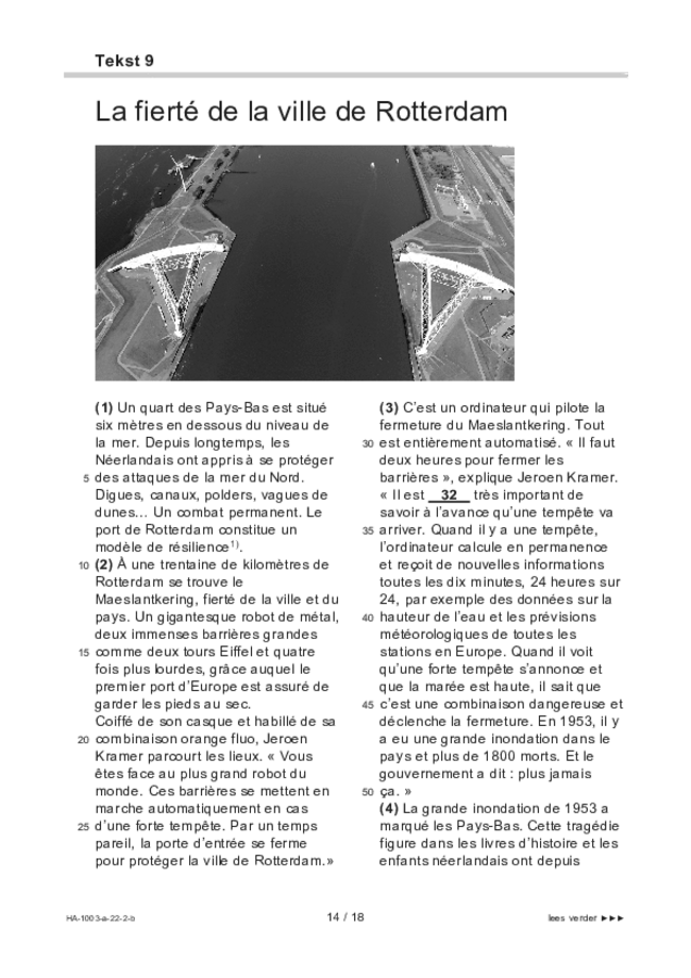 Bijlage examen HAVO Frans 2022, tijdvak 2. Pagina 14