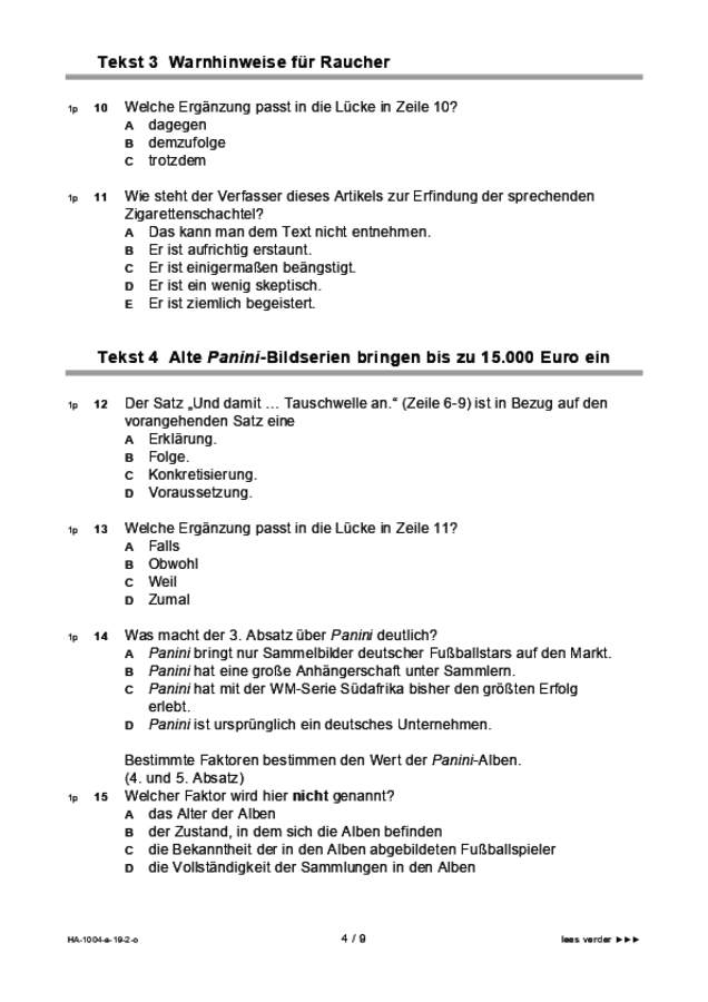 Opgaven examen HAVO Duits 2019, tijdvak 2. Pagina 4