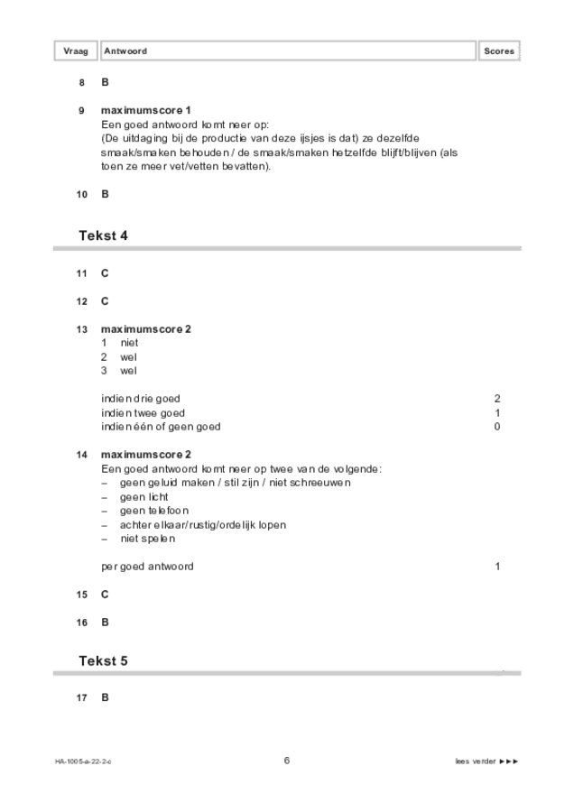 Correctievoorschrift examen HAVO Spaans 2022, tijdvak 2. Pagina 6