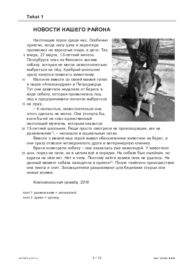 Bijlage examen HAVO Russisch 2022, tijdvak 1. Pagina 2