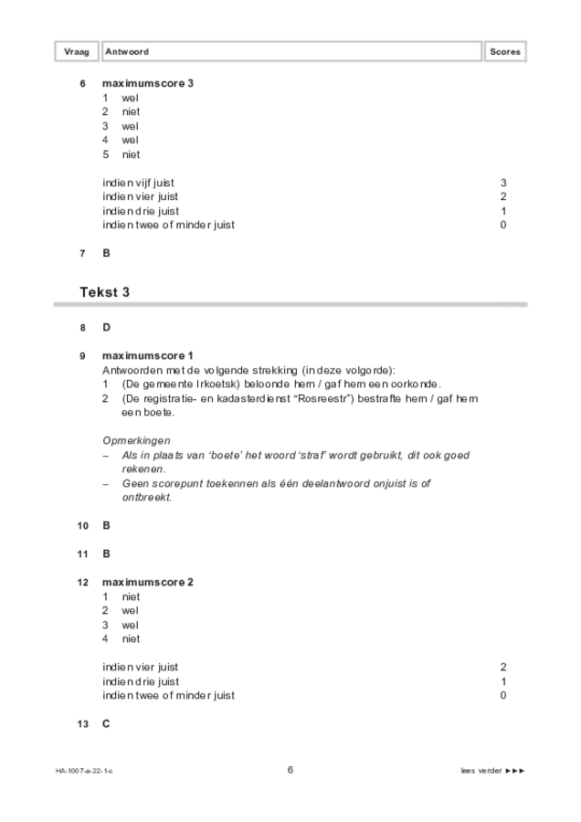 Correctievoorschrift examen HAVO Russisch 2022, tijdvak 1. Pagina 6