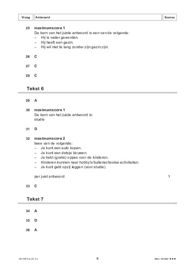 Correctievoorschrift examen HAVO Russisch 2022, tijdvak 1. Pagina 8