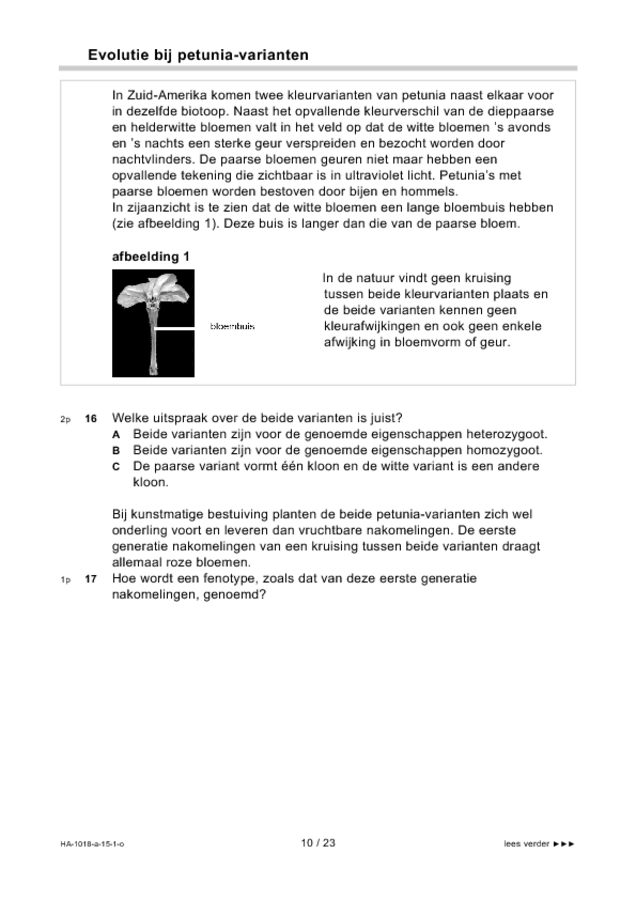 Opgaven examen HAVO biologie 2015, tijdvak 1. Pagina 10