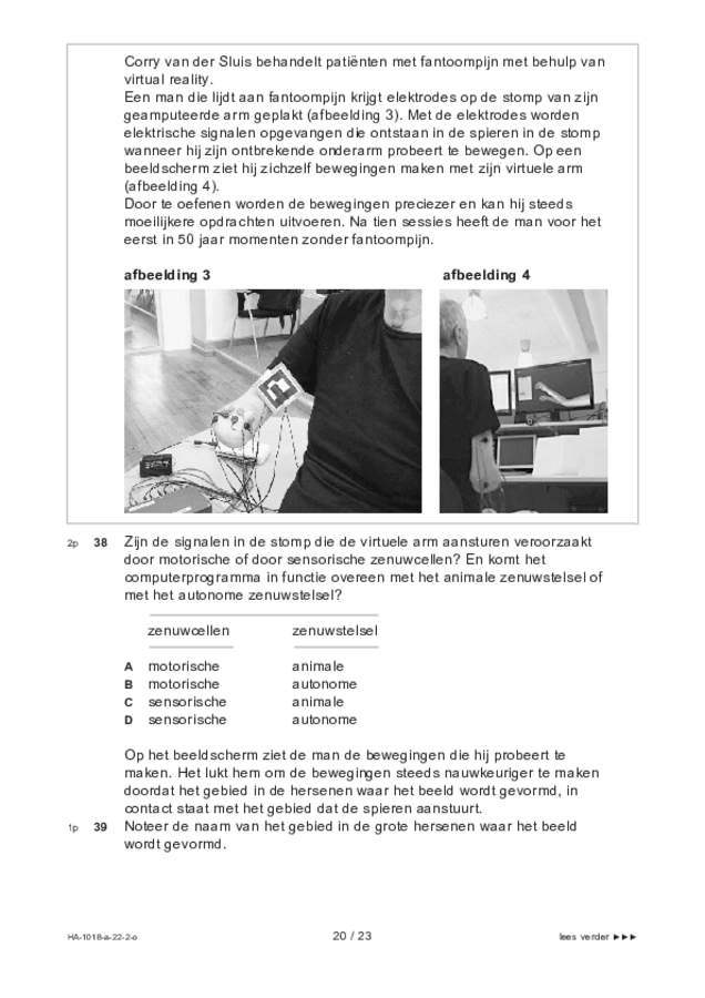 Opgaven examen HAVO biologie 2022, tijdvak 2. Pagina 20