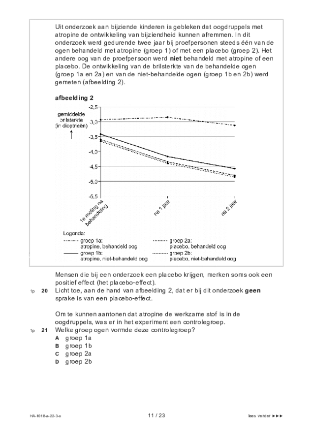 Opgaven examen HAVO biologie 2022, tijdvak 3. Pagina 11