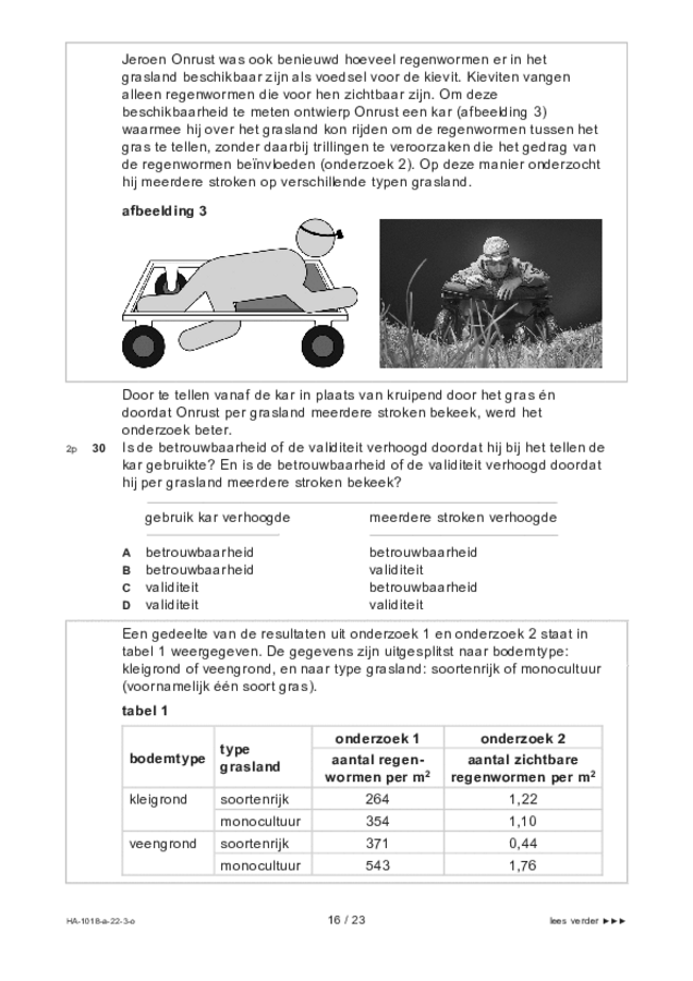 Opgaven examen HAVO biologie 2022, tijdvak 3. Pagina 16