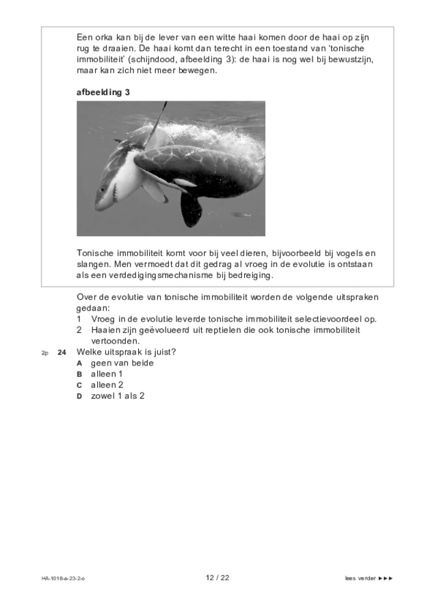 Opgaven examen HAVO biologie 2023, tijdvak 2. Pagina 12