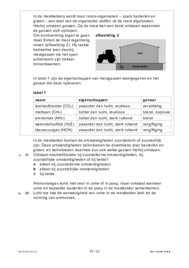 Opgaven examen HAVO biologie 2023, tijdvak 2. Pagina 15