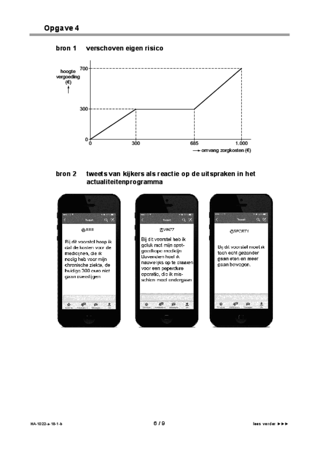Bijlage examen HAVO economie 2018, tijdvak 1. Pagina 6