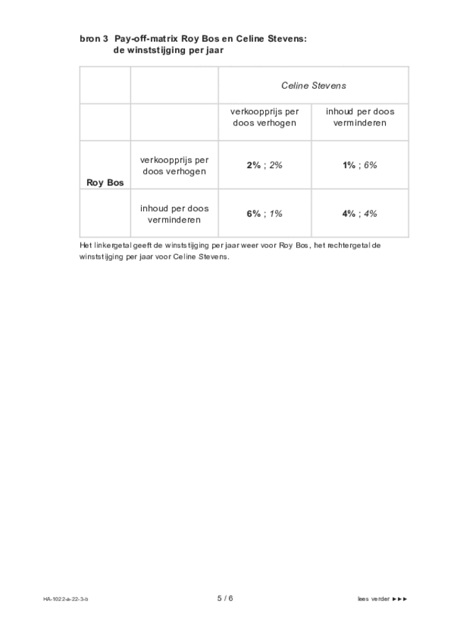 Bijlage examen HAVO economie 2022, tijdvak 3. Pagina 5