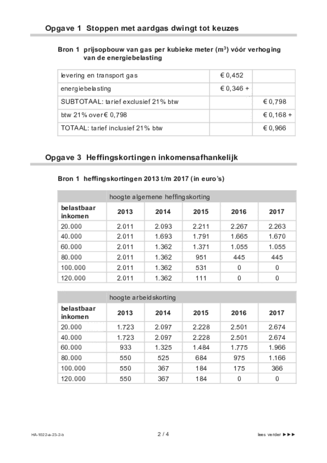 Bijlage examen HAVO economie 2023, tijdvak 2. Pagina 2