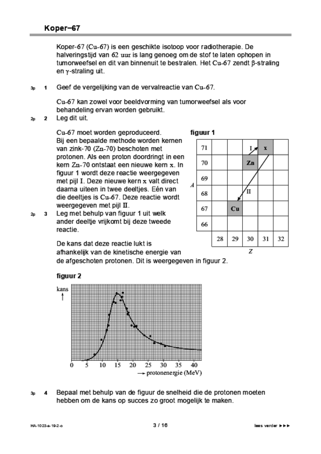 Opgaven examen HAVO natuurkunde 2019, tijdvak 2. Pagina 3