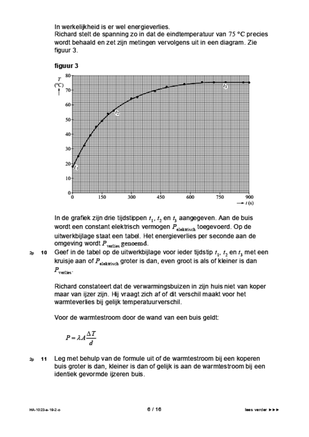 Opgaven examen HAVO natuurkunde 2019, tijdvak 2. Pagina 6