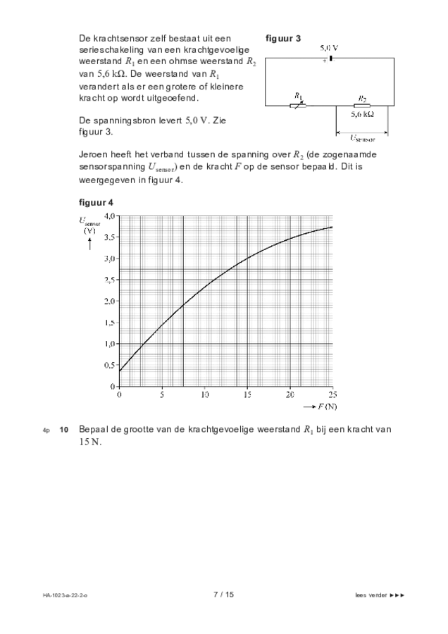 Opgaven examen HAVO natuurkunde 2022, tijdvak 2. Pagina 7