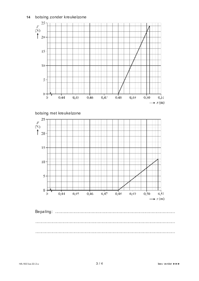 Uitwerkbijlage examen HAVO natuurkunde 2022, tijdvak 2. Pagina 3