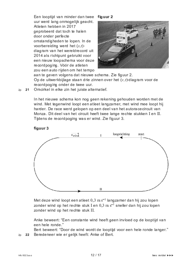Opgaven examen HAVO natuurkunde 2022, tijdvak 3. Pagina 12