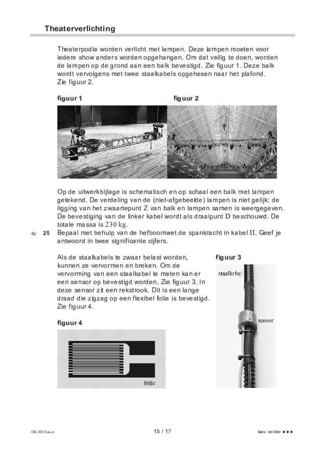 Opgaven examen HAVO natuurkunde 2022, tijdvak 3. Pagina 15