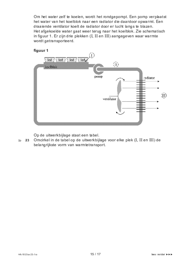 Opgaven examen HAVO natuurkunde 2023, tijdvak 1. Pagina 15