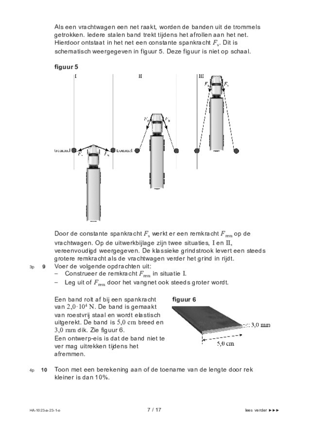 Opgaven examen HAVO natuurkunde 2023, tijdvak 1. Pagina 7