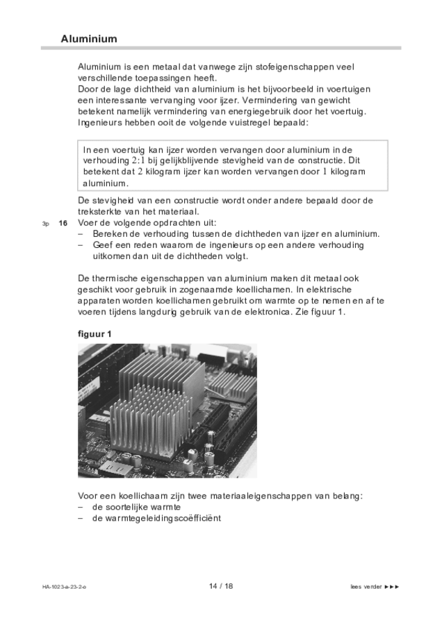 Opgaven examen HAVO natuurkunde 2023, tijdvak 2. Pagina 14