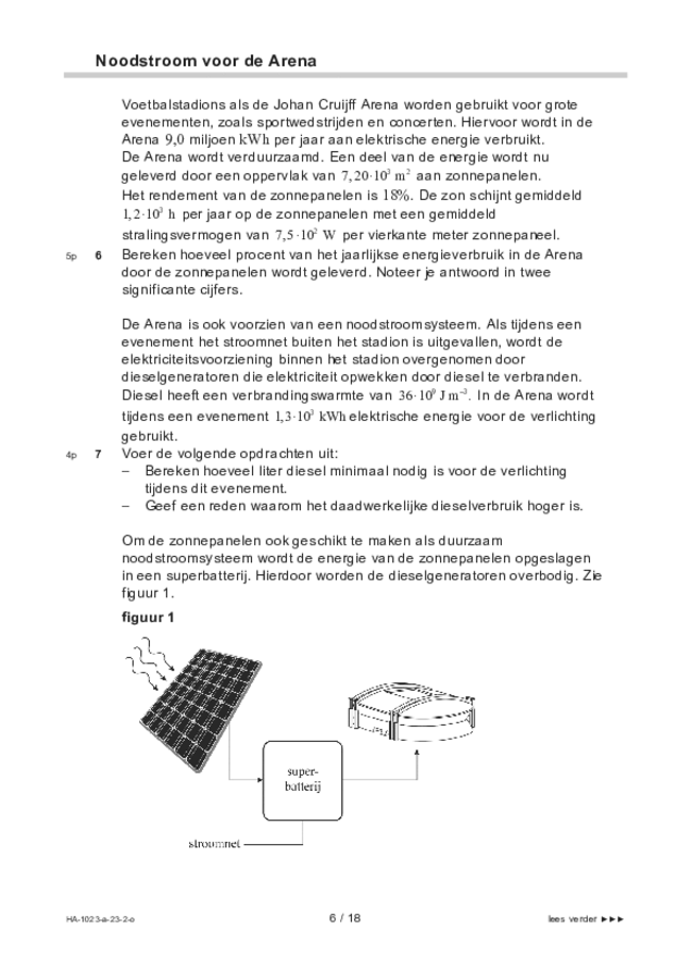 Opgaven examen HAVO natuurkunde 2023, tijdvak 2. Pagina 6