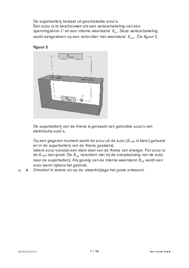 Opgaven examen HAVO natuurkunde 2023, tijdvak 2. Pagina 7
